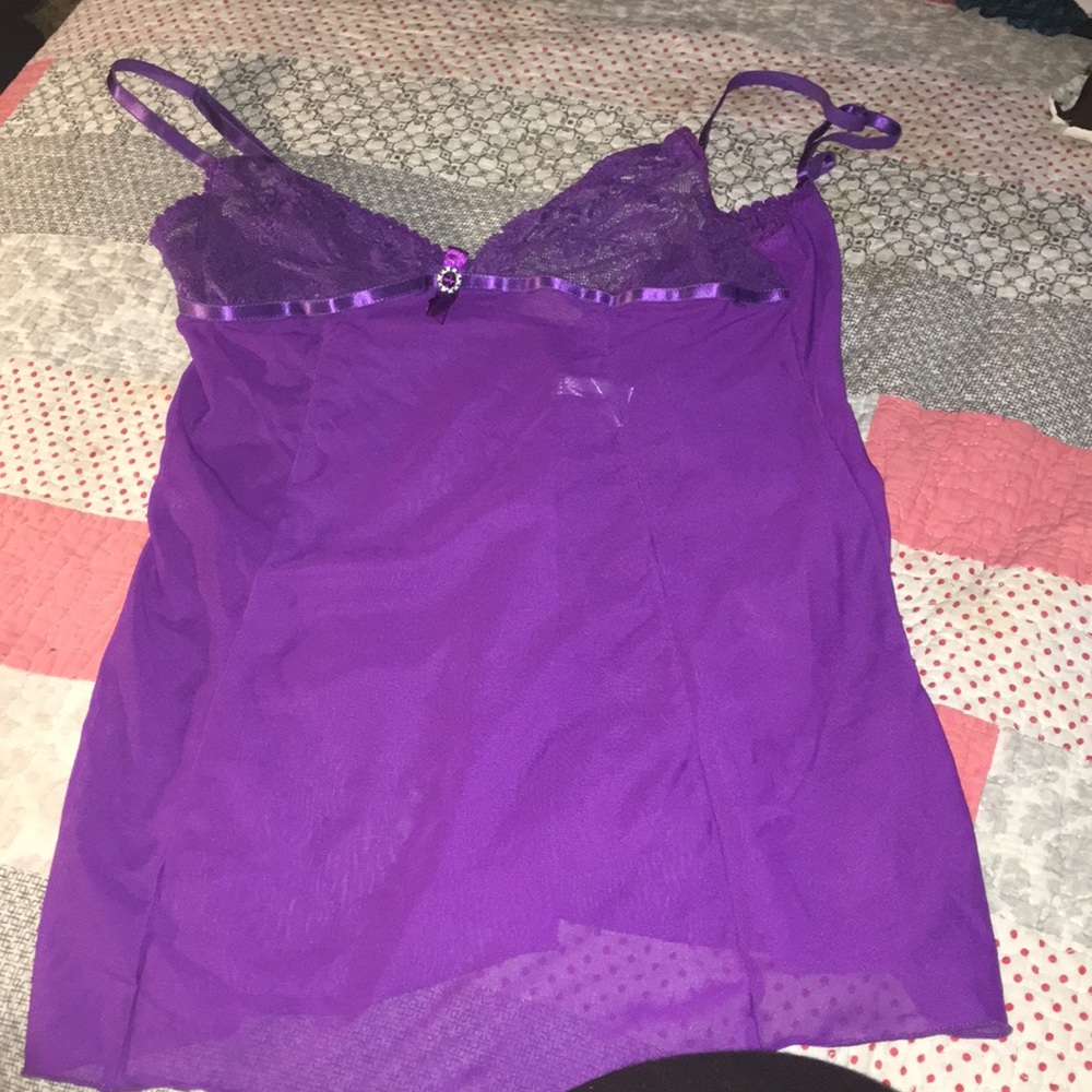 Purple lingerie top